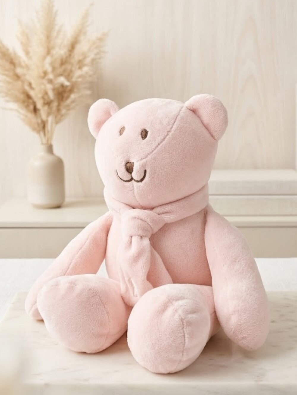 Ralph Lauren Baby Pink Teddy Bear Nursery Gift Decor Cottagecore Preppy